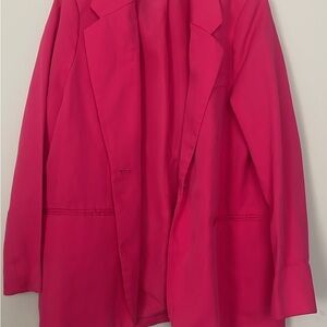 H&M Pink Blazer Oversized Suit Jacket